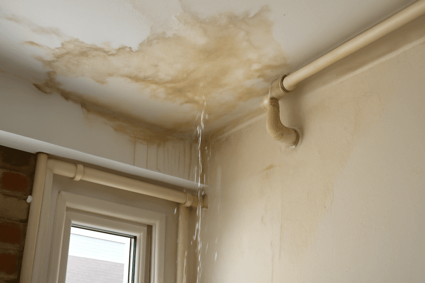 Ongoing leaks from pipes, ceilings, or roofs